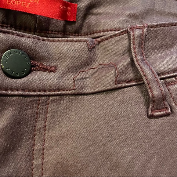 Jennifer Lopez Coated Sculpt Skinny Jeans Sz 18 - Picture 8 of 8